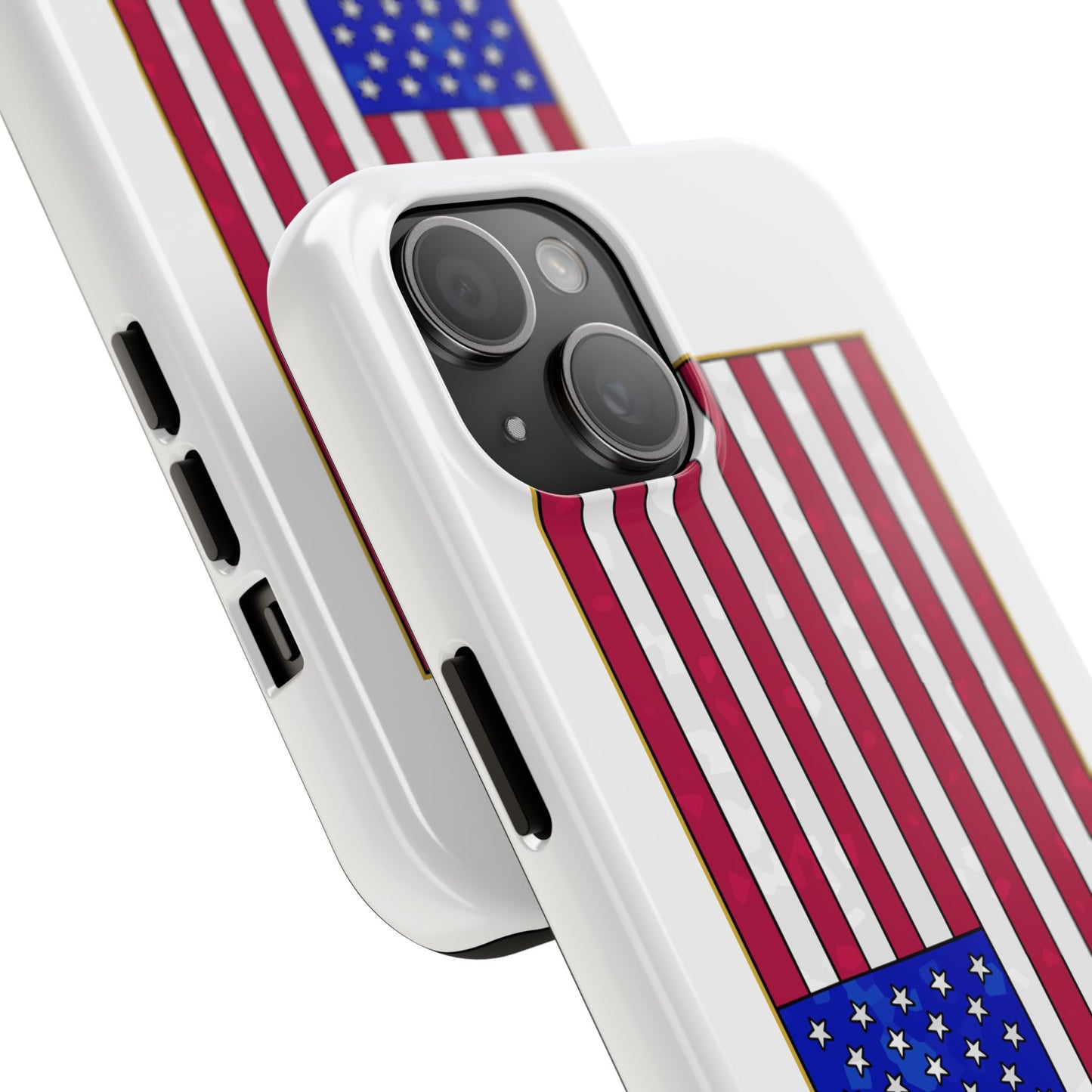 New Glory American Flag (Gold Edge Edition) - Phone Case