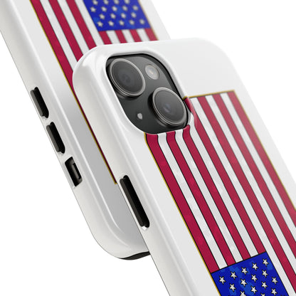 New Glory American Flag (Gold Edge Edition) - Phone Case