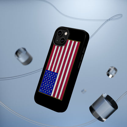 New Glory American Flag (Gold Edge Edition) - Magnetic Phone Case