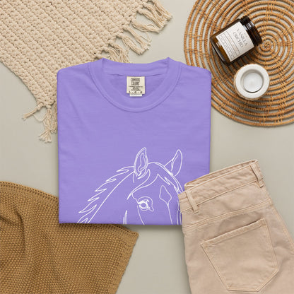 Horse Portrait Sketch - T‑Shirt