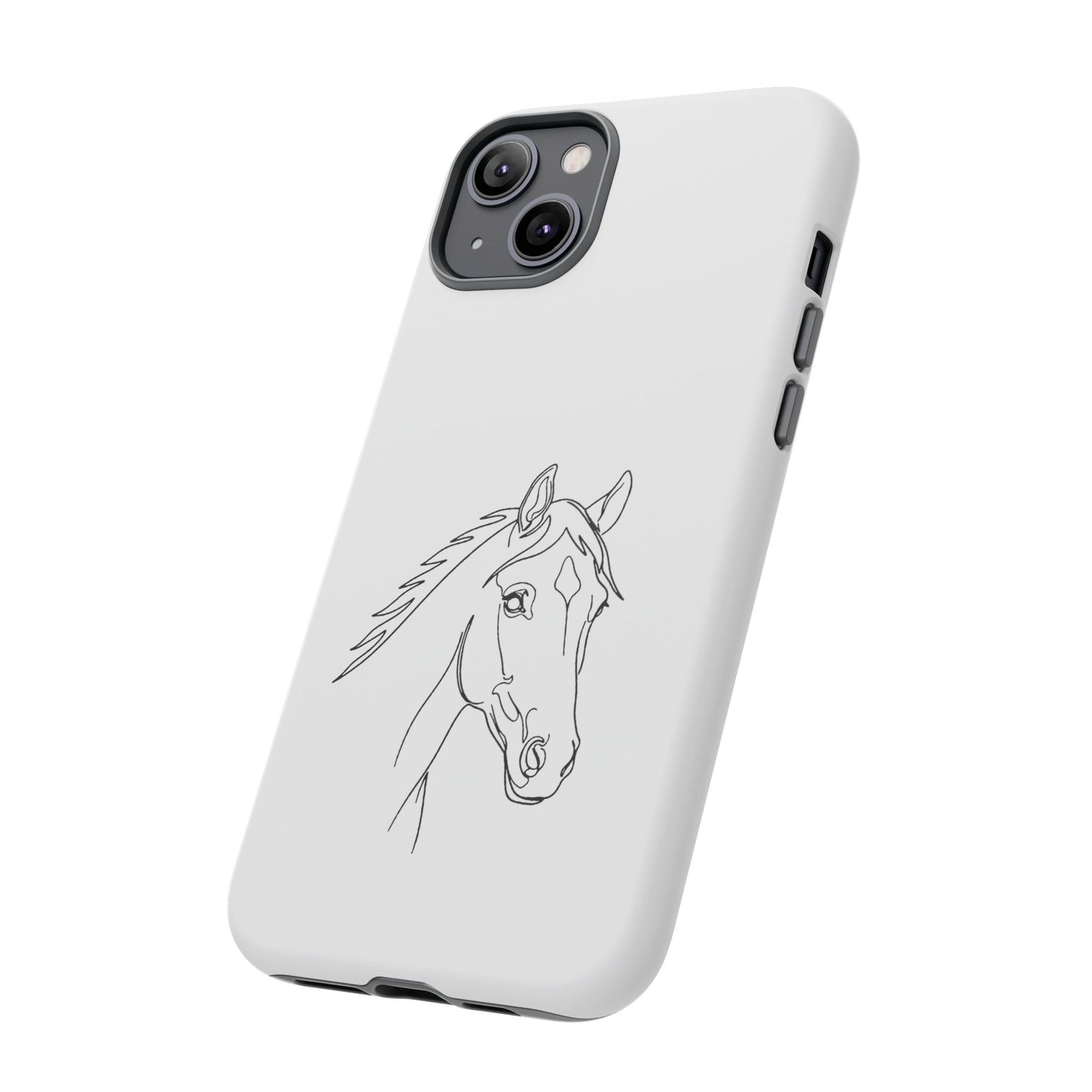 Horse Portrait Sketch - Tough Phone Case