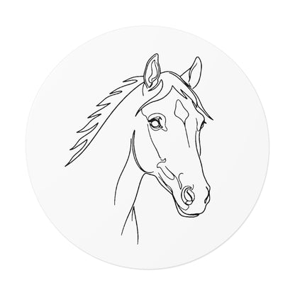 Horse Portrait Sketch - Sticker
