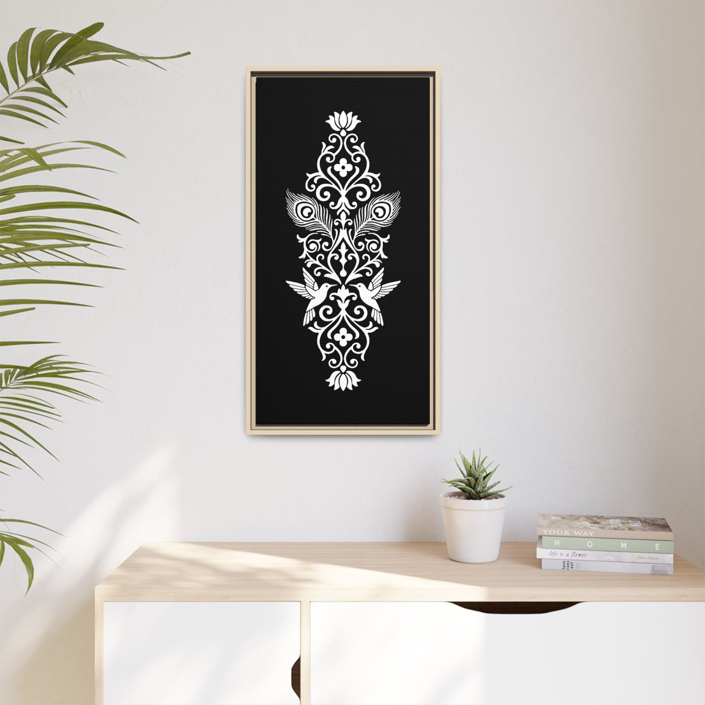 Hummingbird Soulmates - Framed Canvas