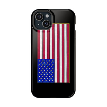 New Glory American Flag (Gold Edge Edition) - Magnetic Phone Case