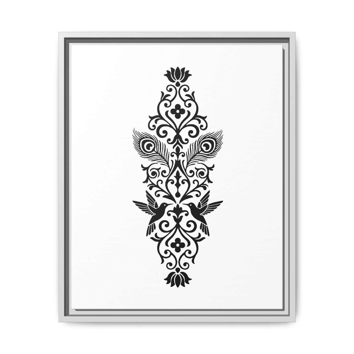 Hummingbird Soulmates - Framed Canvas