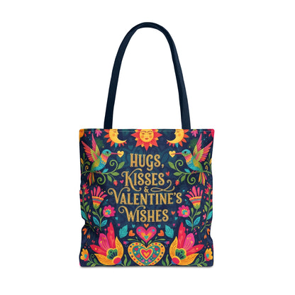 Hugs, Kisses & Valentine's Wishes - Tote Bag