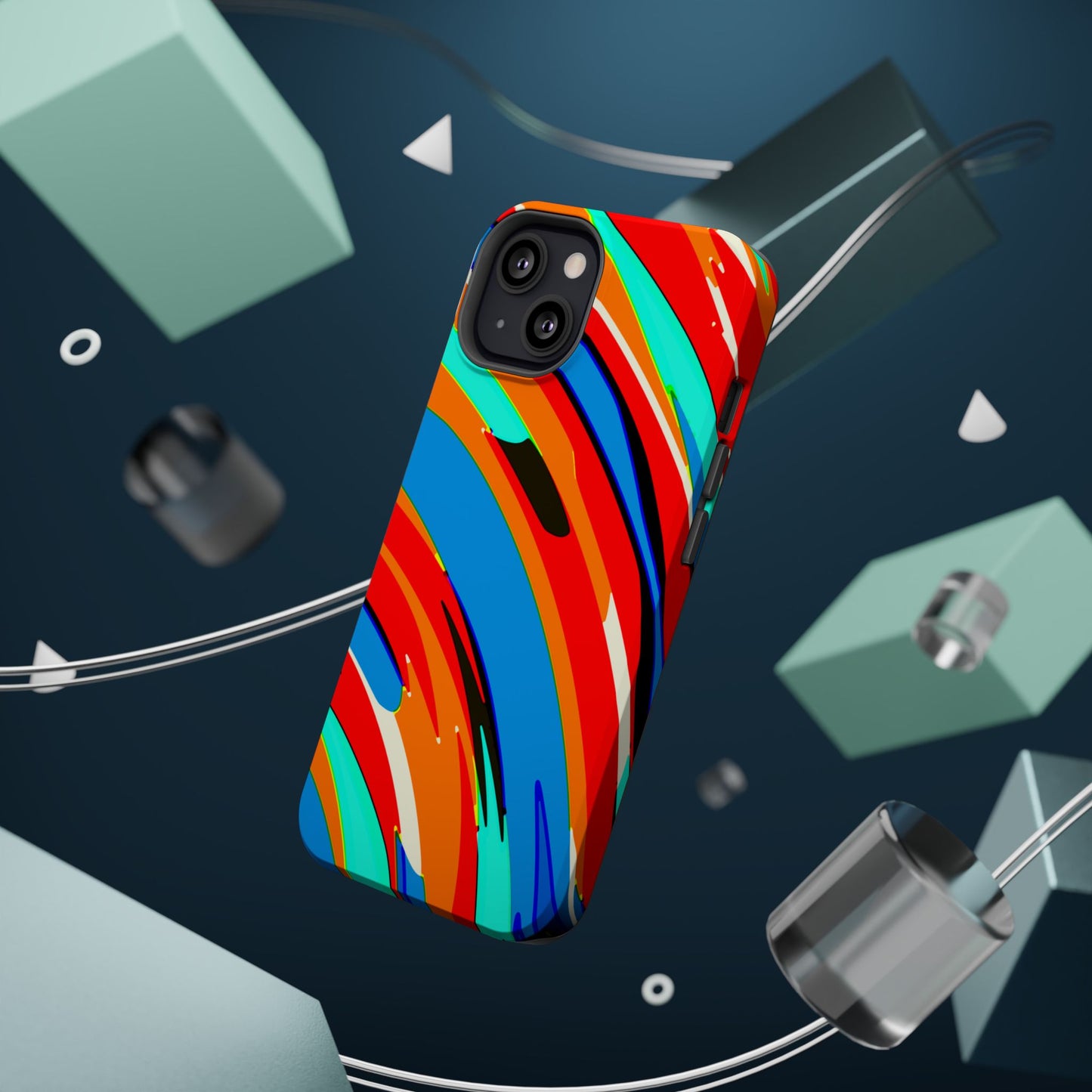 Abstract Rainbow Swirl Arc - Magnetic Phone Case