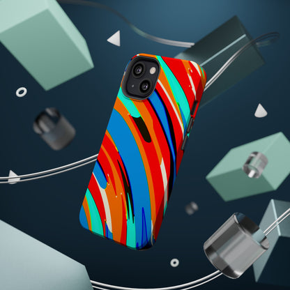 Abstract Rainbow Swirl Arc - Magnetic Phone Case