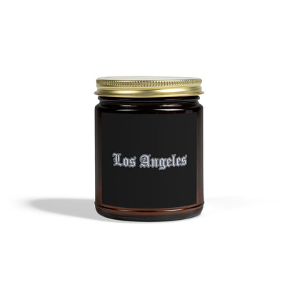 Los Angeles Scented Candles - Coconut Apricot Wax, Relaxing Home Decor, Gifts for Her, Aromatherapy, Birthday Present, Candle Lover - Silver Edition