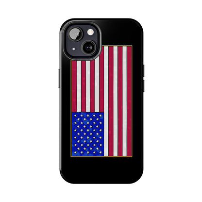 New Glory American Flag (Gold Edge Edition) - Phone Case