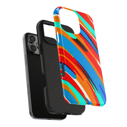 Abstract Rainbow Swirl Arc - Phone Case