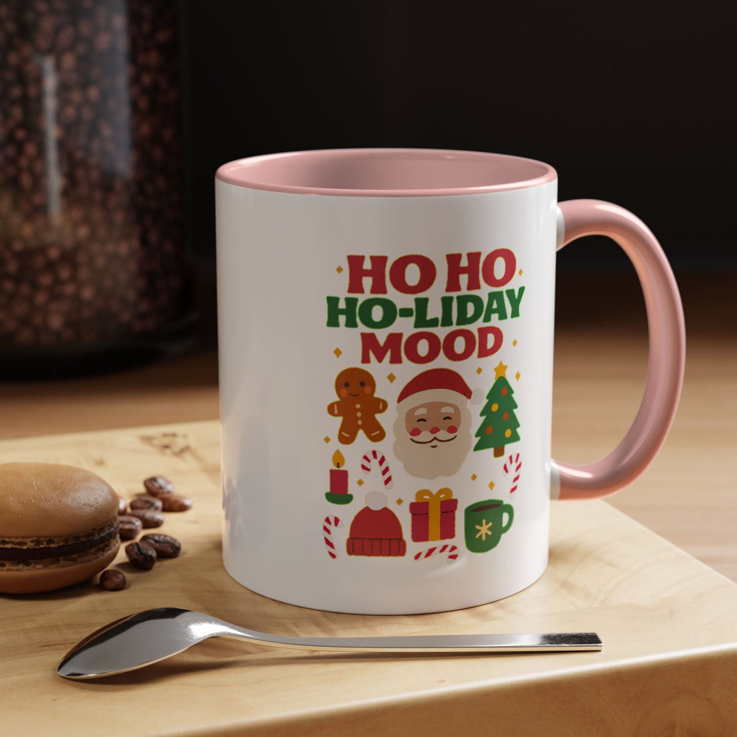 Ho Ho Ho-liday Mood - Color Accent Mug