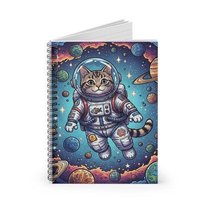 Astronaut Cat - Spiral Notebook