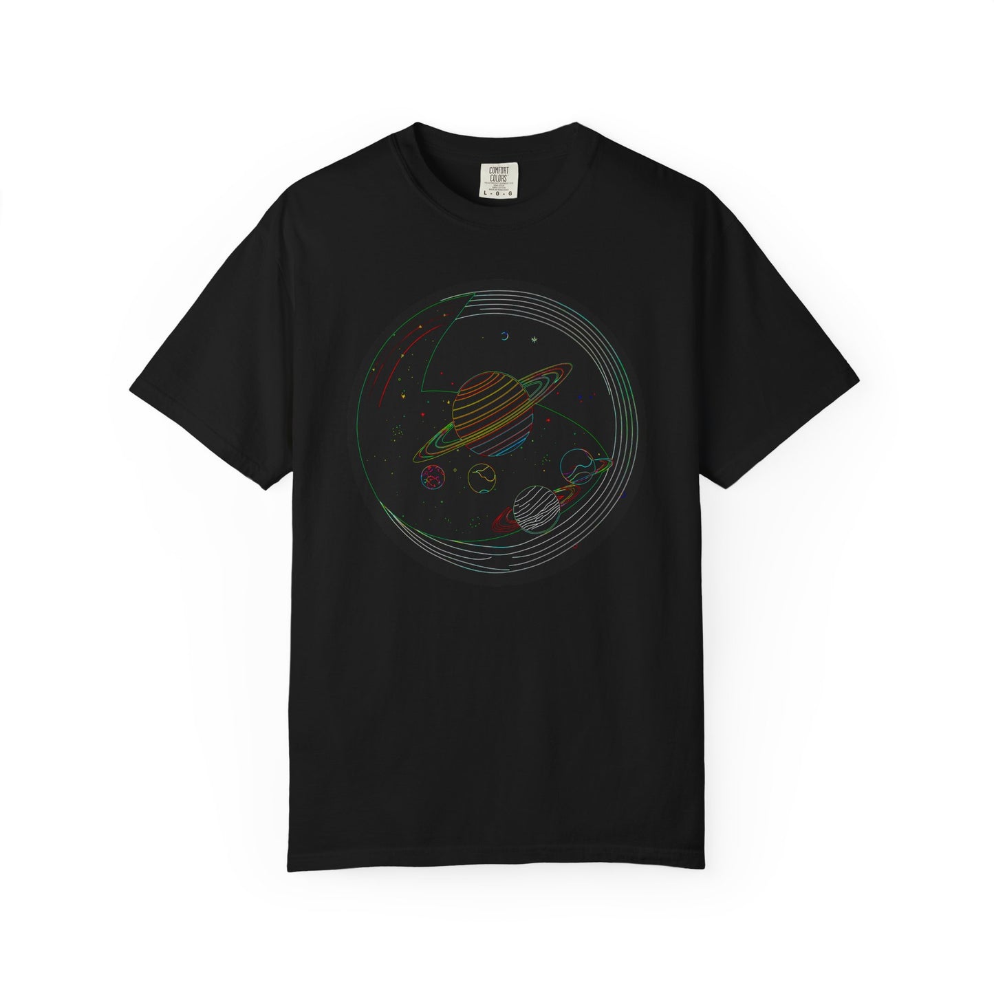 Cosmic Saturn T-shirt: Space Lover Gift, Unisex Planet Tee, Astronomy Apparel, Gift for Astronomers, Nasa Inspired Fashion