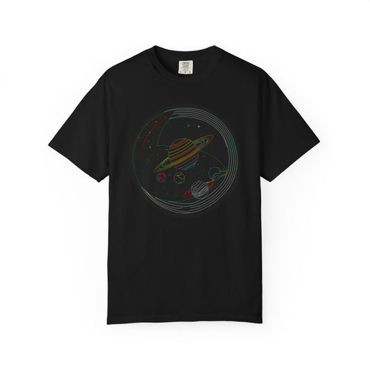 Cosmic Saturn T-shirt: Space Lover Gift, Unisex Planet Tee, Astronomy Apparel, Gift for Astronomers, Nasa Inspired Fashion