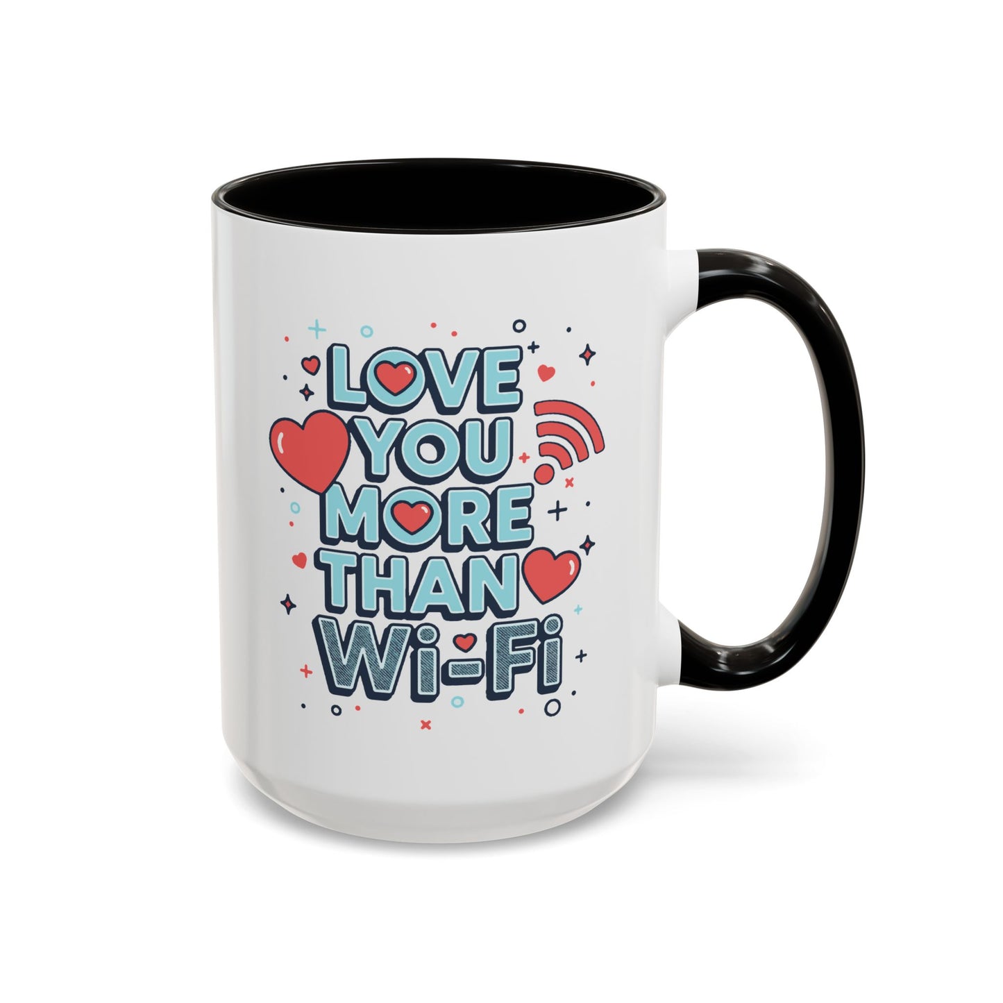 Love You More Than Wi‑Fi - Colorful Mug