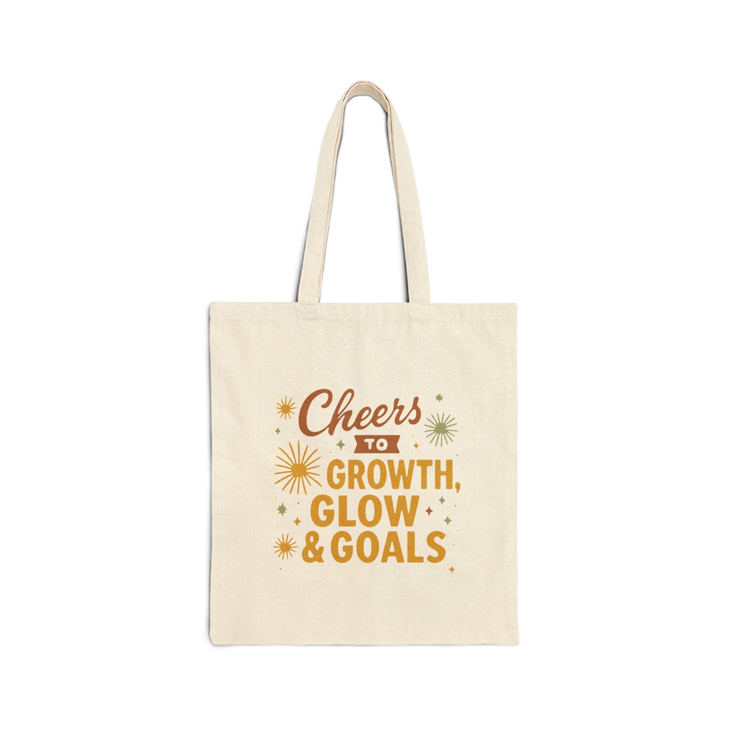 Cheers to Growth, Glow & Goals - Tote Bag