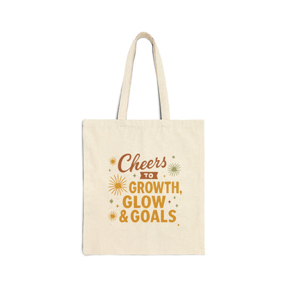 Cheers to Growth, Glow & Goals - Tote Bag