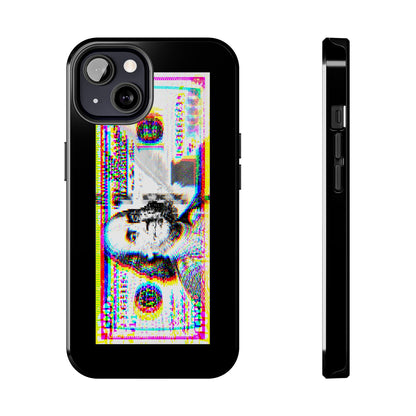 100 Dollars Bill - Neon Color Explosion - Phone Case