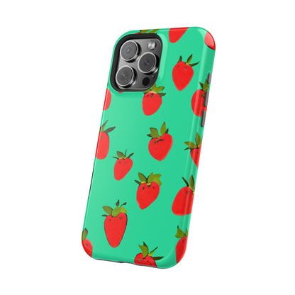 Strawberry Pattern - Magnetic Phone Case