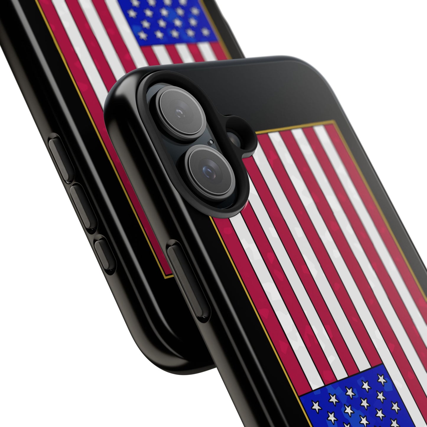 New Glory American Flag (Gold Edge Edition) - Phone Case