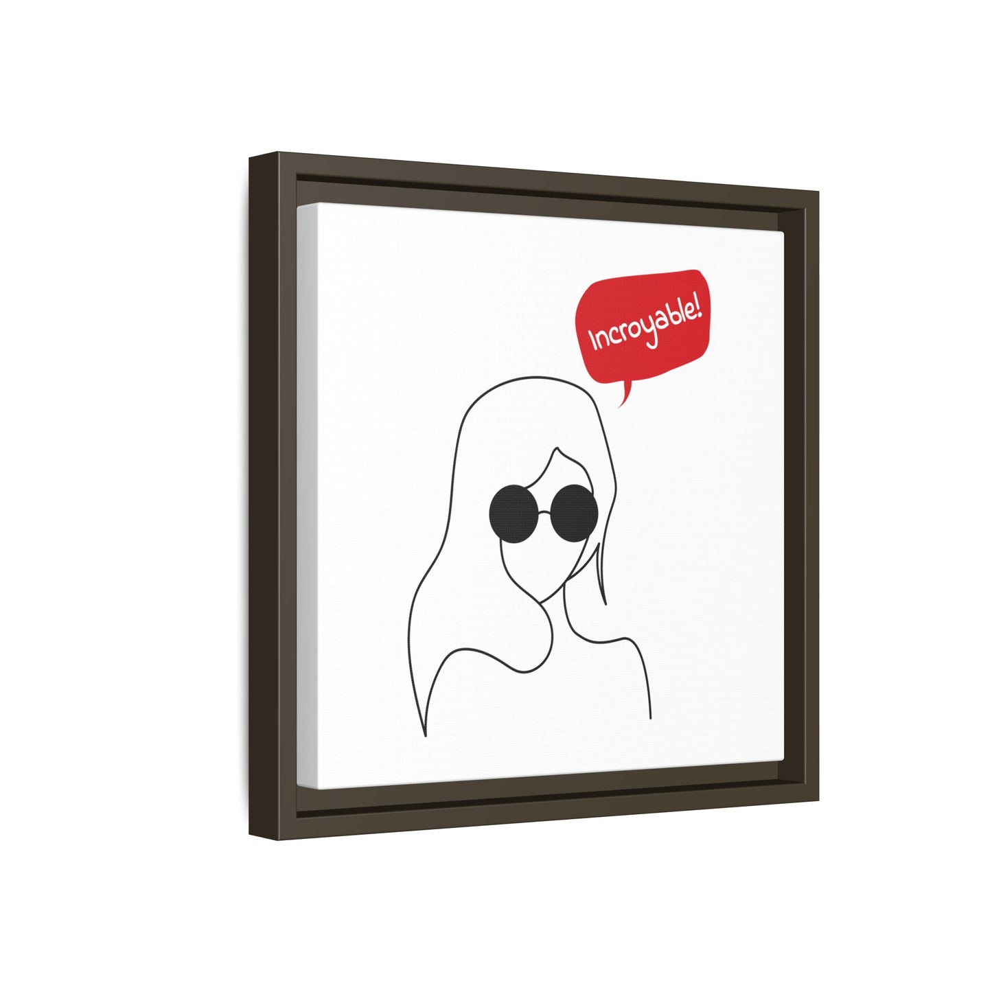 Incroyable Chic Girl - Framed Canvas