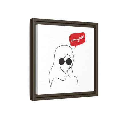 Incroyable Chic Girl - Framed Canvas