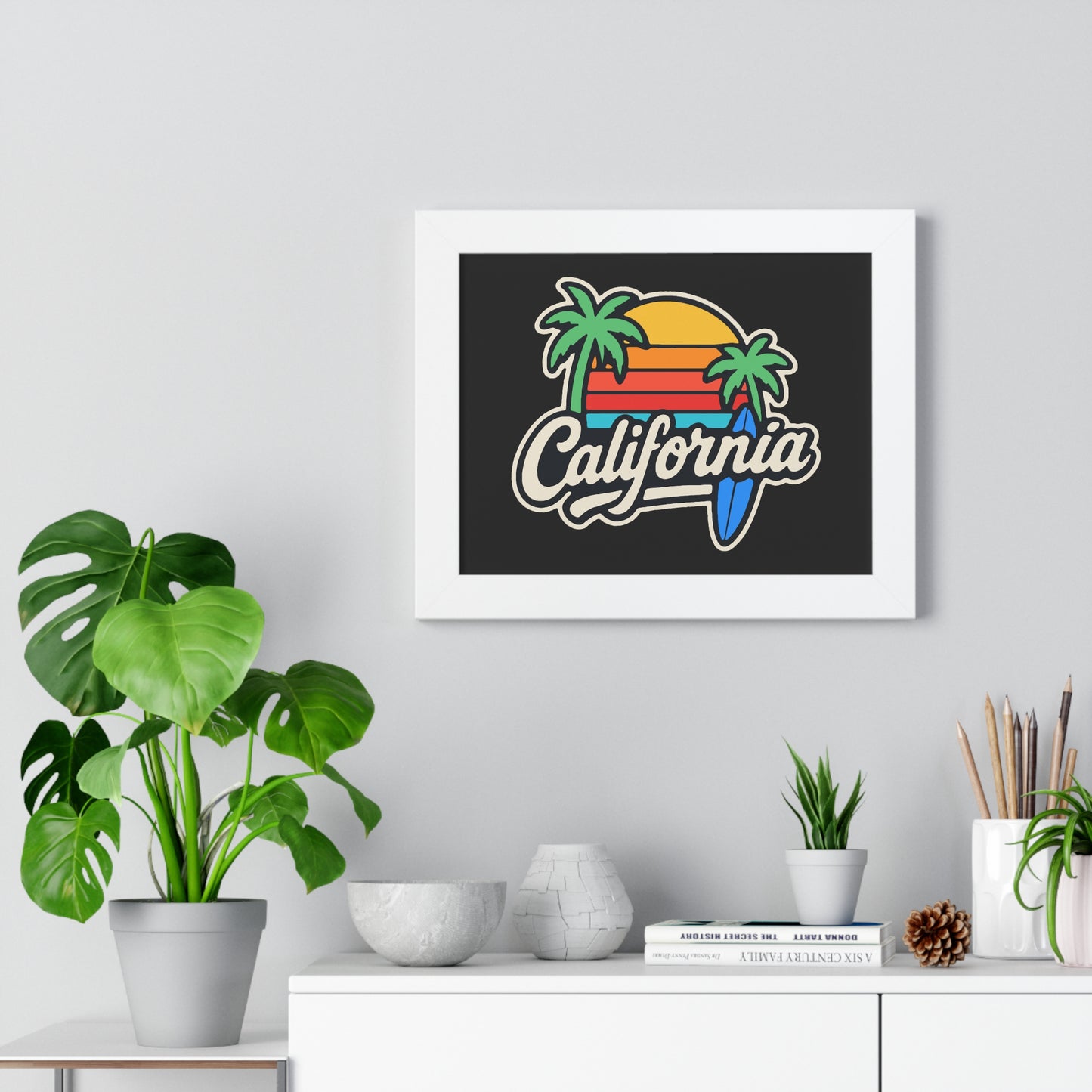 California Surf Vibes - Framed Poster