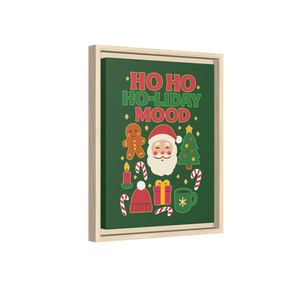Ho Ho Ho-liday Mood - Framed Canvas