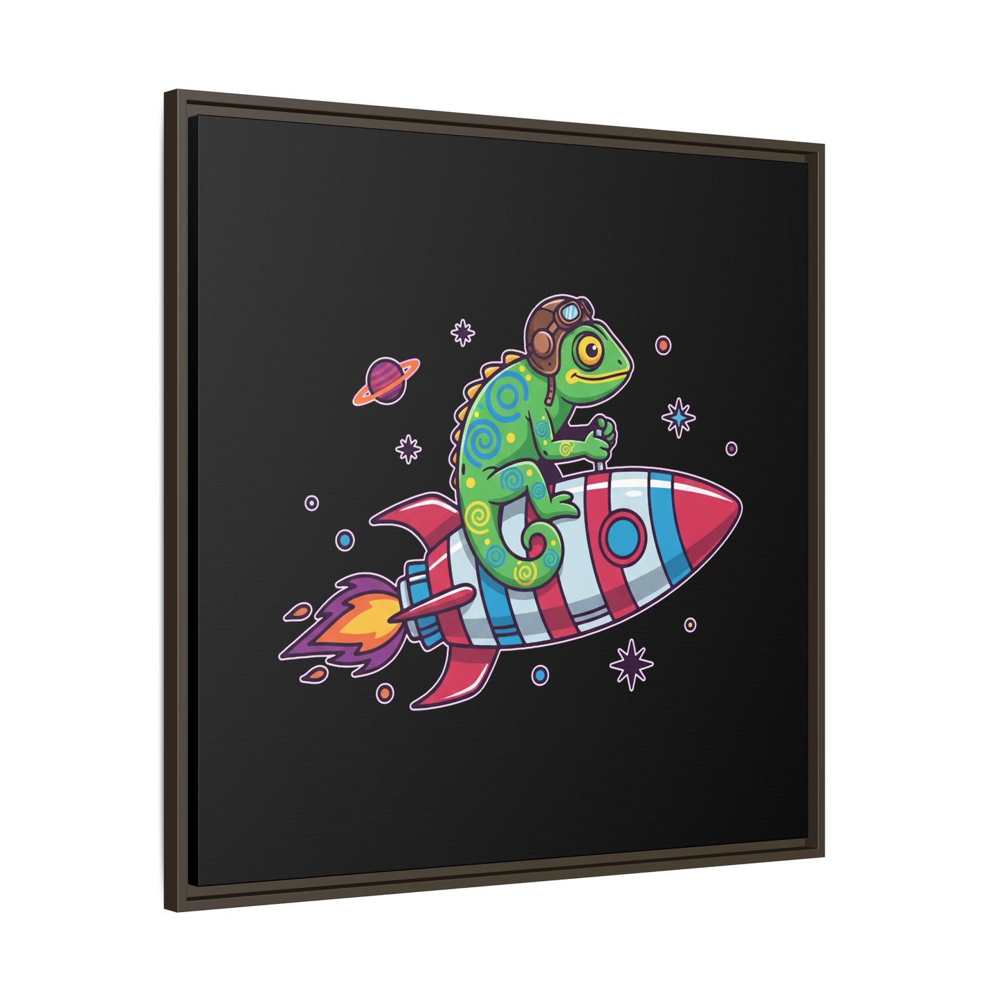 Cosmic Rider - Framed Canvas