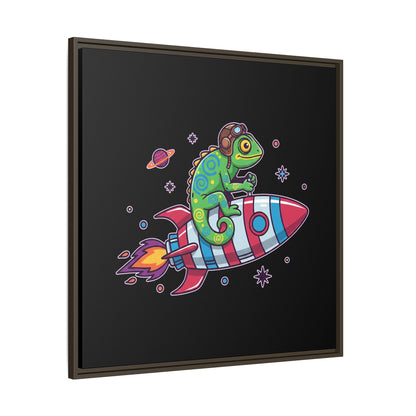 Cosmic Rider - Framed Canvas