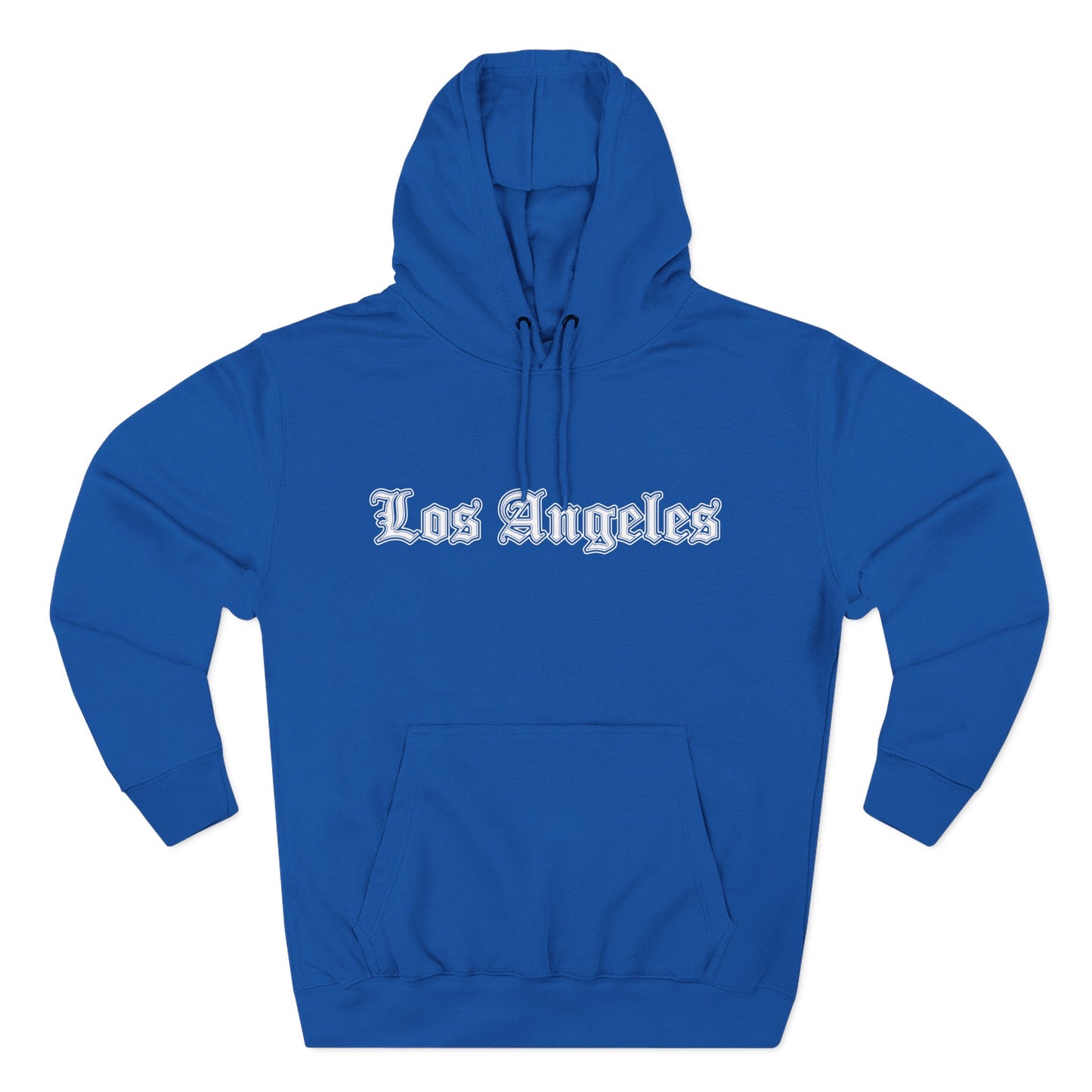 Los Angeles Three-Panel Fleece Hoodie, Cozy Sweatshirt, Streetwear Apparel, Gift for Her/Him, Casual Style, Travel Hoodie
