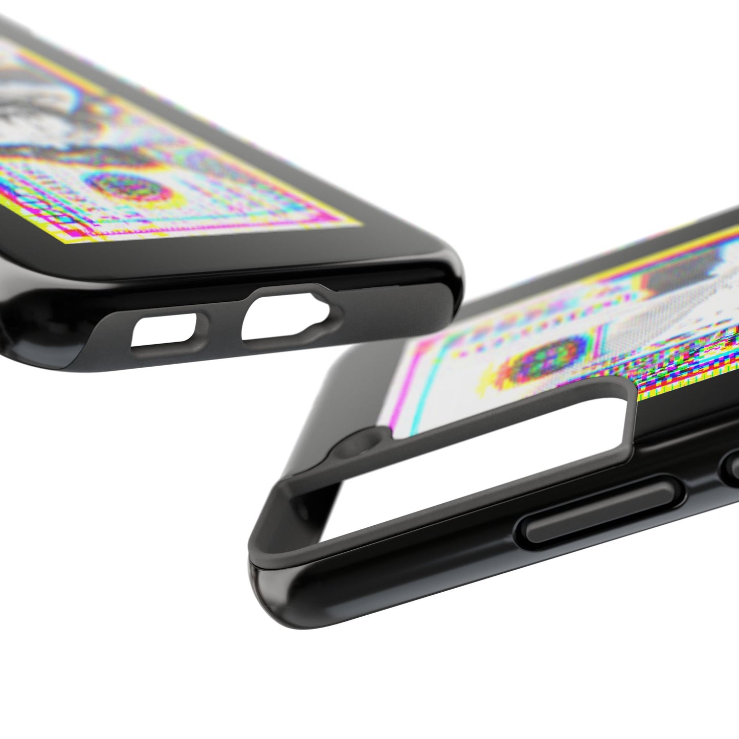 100 Dollars Bill - Neon Color Explosion - Phone Case