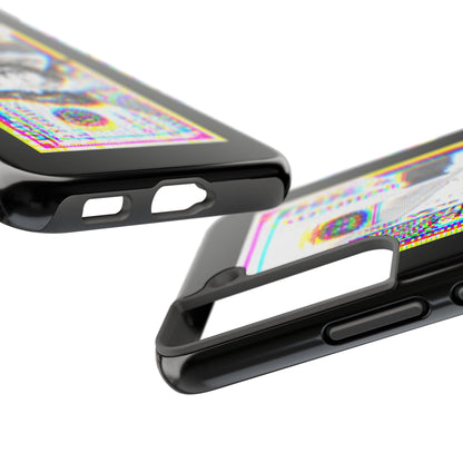 100 Dollars Bill - Neon Color Explosion - Phone Case