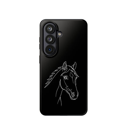 Horse Portrait Sketch - Magnetic Phone Case
