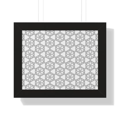 Elegant Geometric Framed Poster, Modern Wall Art, Home Decor, Gift Idea, Minimalist Design, Living Room Decoration
