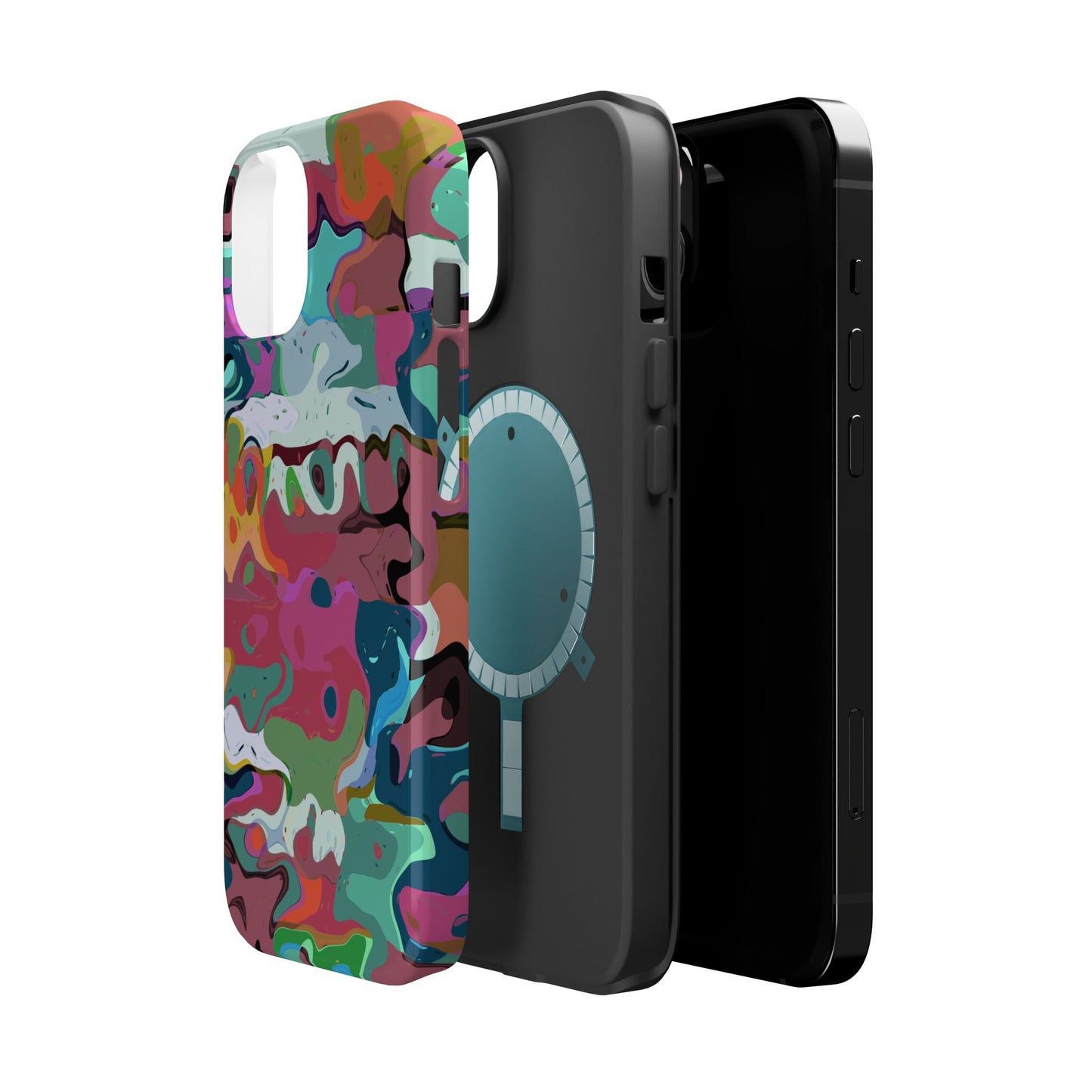 Colorful Abstract Marble - Magnetic Phone Case