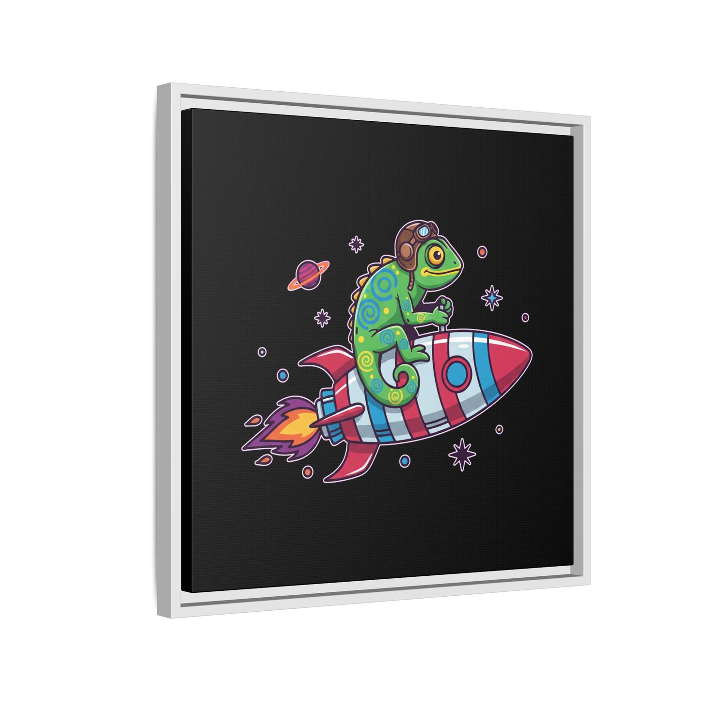 Cosmic Rider - Framed Canvas