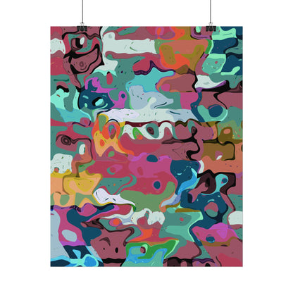 Colorful Abstract Marble - Poster