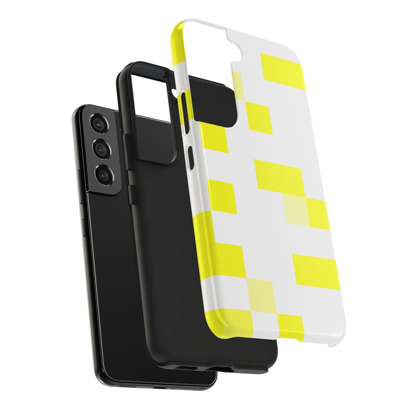 Yellow Pixel Grid -  Phone Case