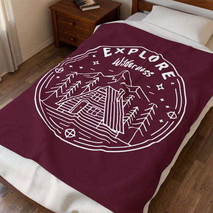 Explore Wilderness - Plush Blanket