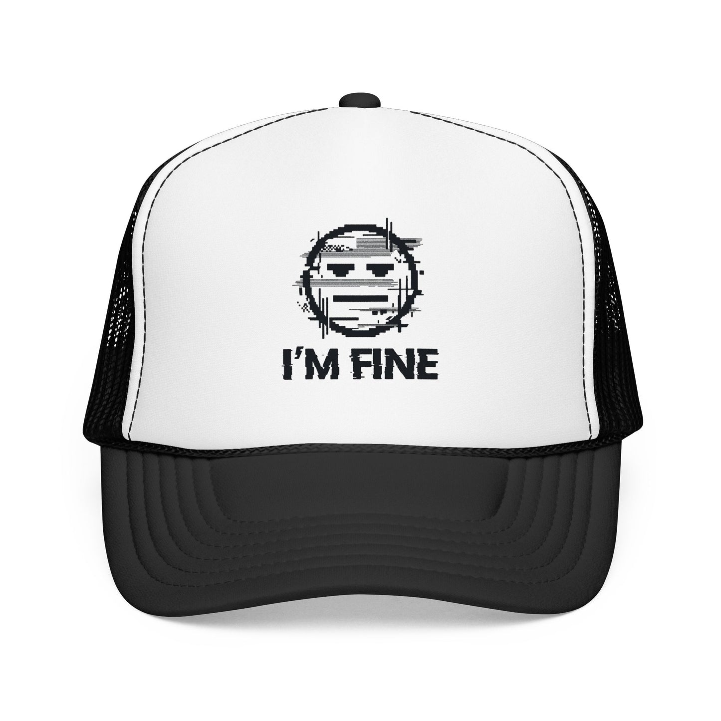 I’m Fine Glitched Smiley - Cap
