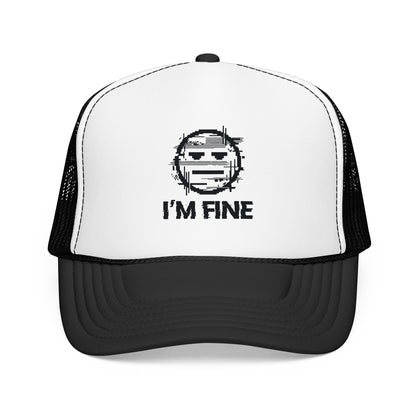 I’m Fine Glitched Smiley - Cap