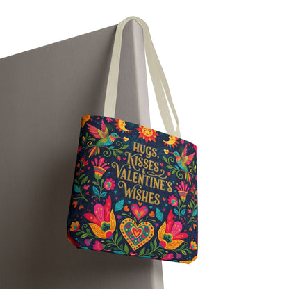 Hugs, Kisses & Valentine's Wishes - Tote Bag
