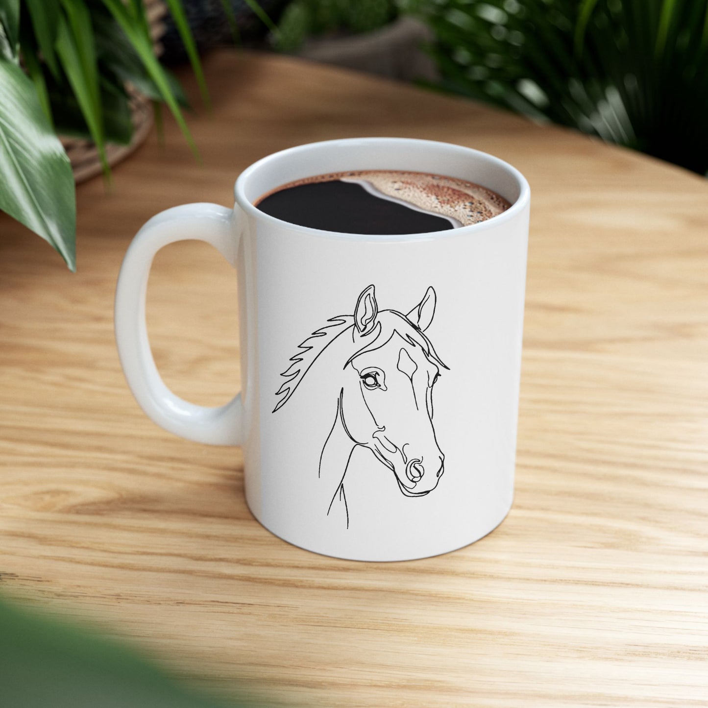 Horse Portrait Sketch - Ceramic Mug