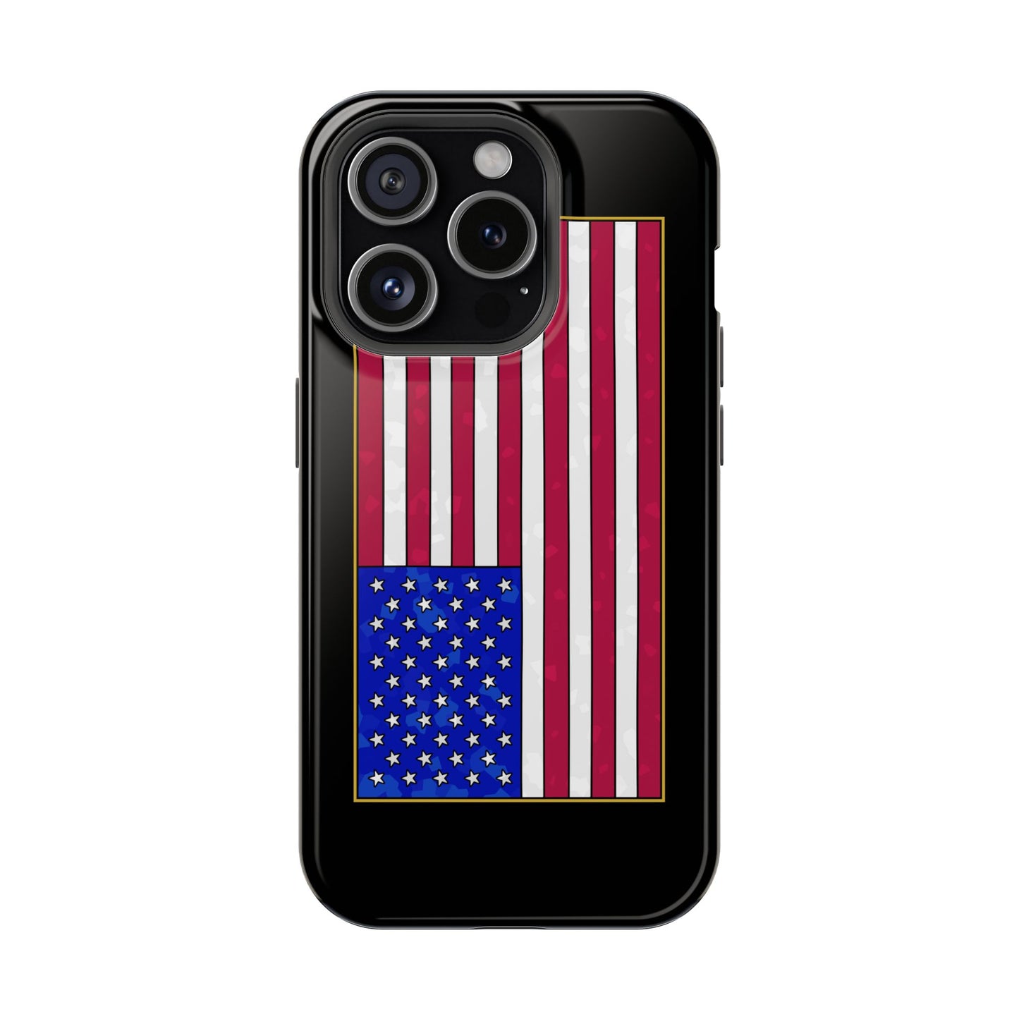 New Glory American Flag (Gold Edge Edition) - Magnetic Phone Case