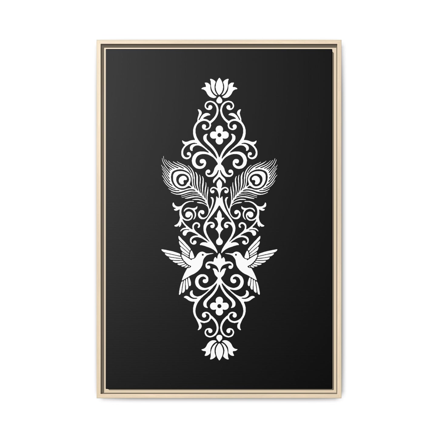 Hummingbird Soulmates - Framed Canvas