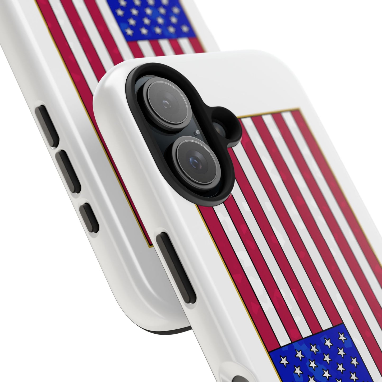 New Glory American Flag (Gold Edge Edition) - Phone Case