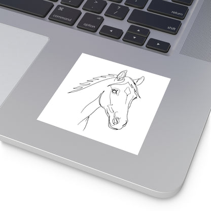 Horse Portrait Sketch - Sticker