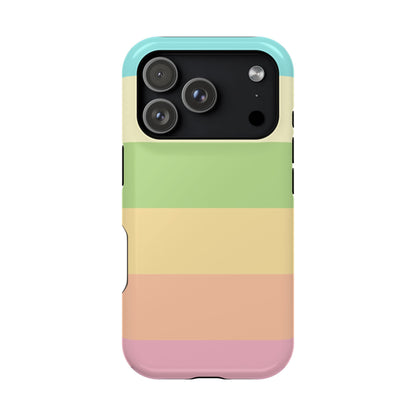 Pastel Stripes - Magnetic Phone Cover